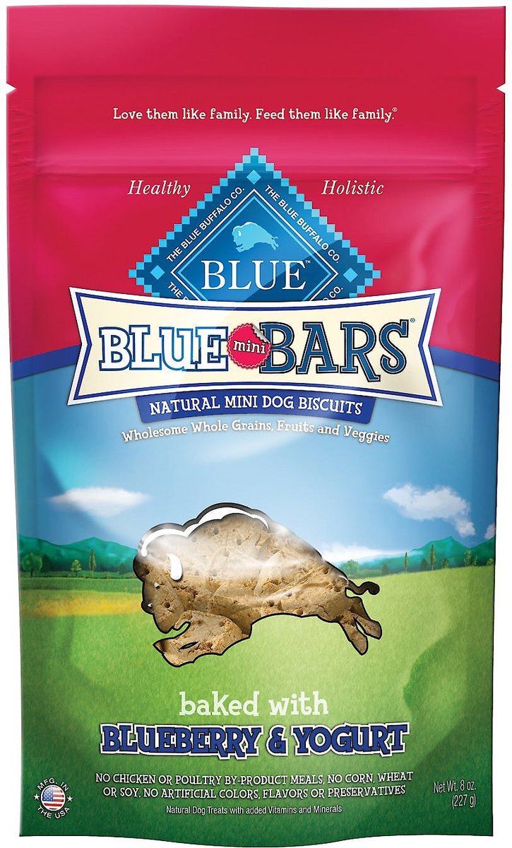 Blue mini bars outlet dog treats