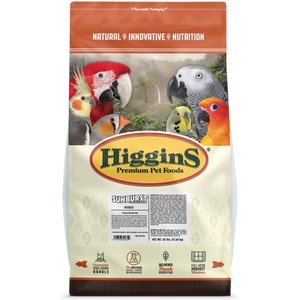 Higgins Sunburst Gourmet Blend Parrot Bird Food, 25-lb bag