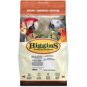 Higgins Sunburst Gourmet Treats Dried Fruits & Nuts Macaw & Conure Bird Treats, 20-lb bag