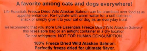Cat-Man-Doo Life Essentials Wild Alaskan Salmon Freeze-Dried Cat & Dog Treats, 5-oz bag
