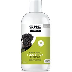 GNC Advanced Natural Dog Flea & Tick Shampoo, 17-oz bottle