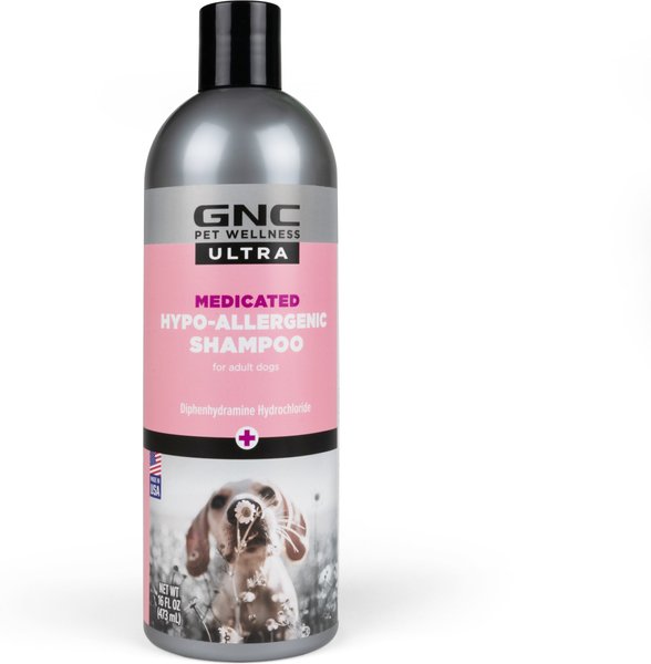 GNC Ultra Medicated Hypo-Allergenic Dog Shampoo, 16-oz bottle slide 1 of 2