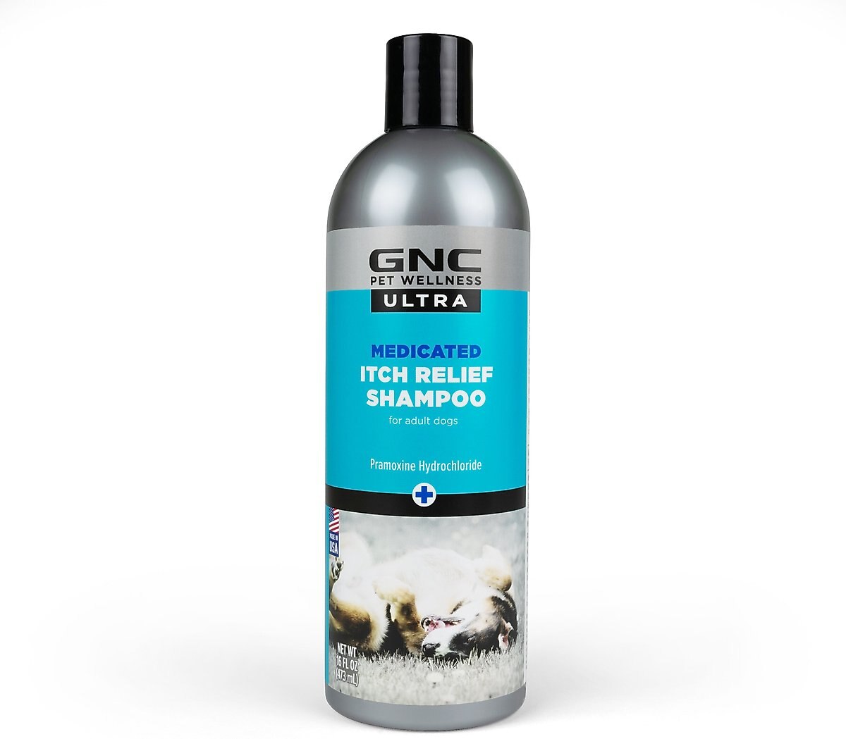 GNC PETS Ultra Medicated Itch Relief Dog Shampoo, 16oz bottle