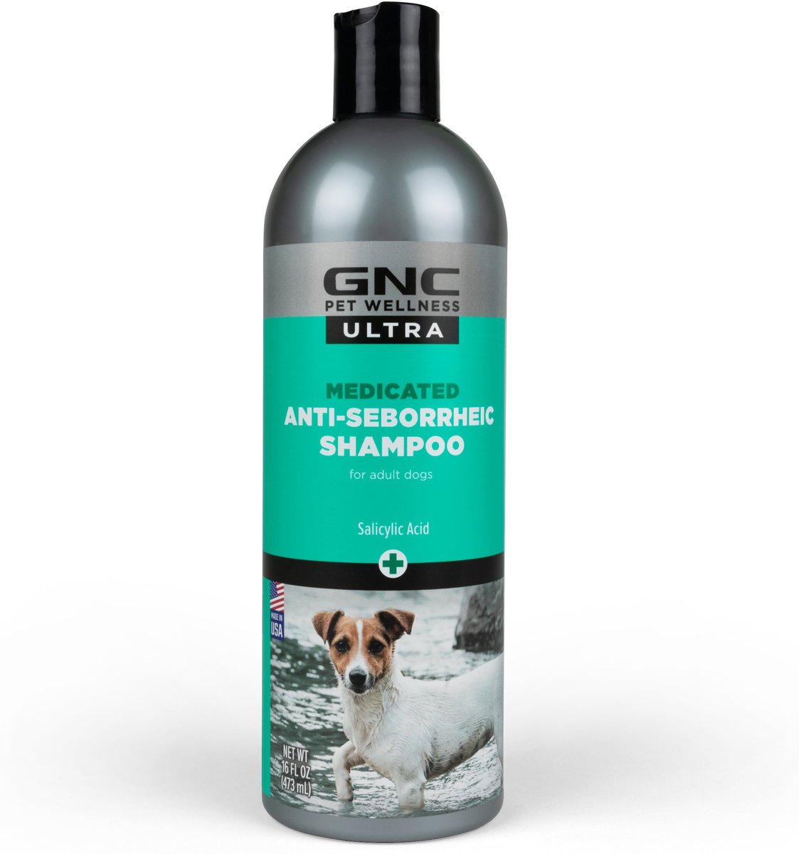 GNC PETS Ultra Medicated Anti Seborrheic Dog Shampoo 16 oz bottle