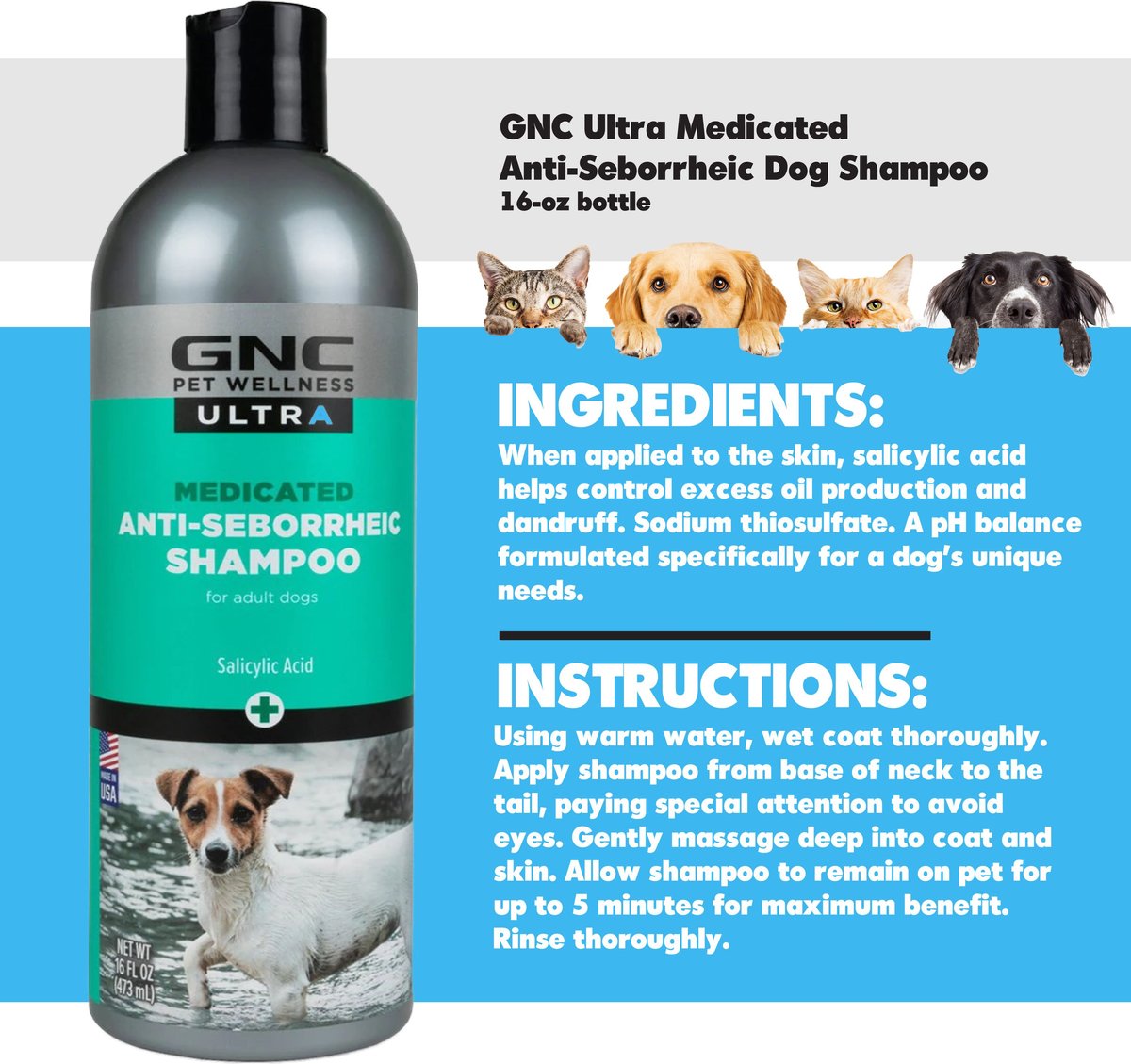 Gnc clearance medicated shampoo