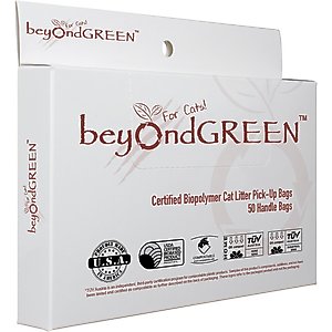 beyondGREEN Compostable Cat Litter Bags, 50 count