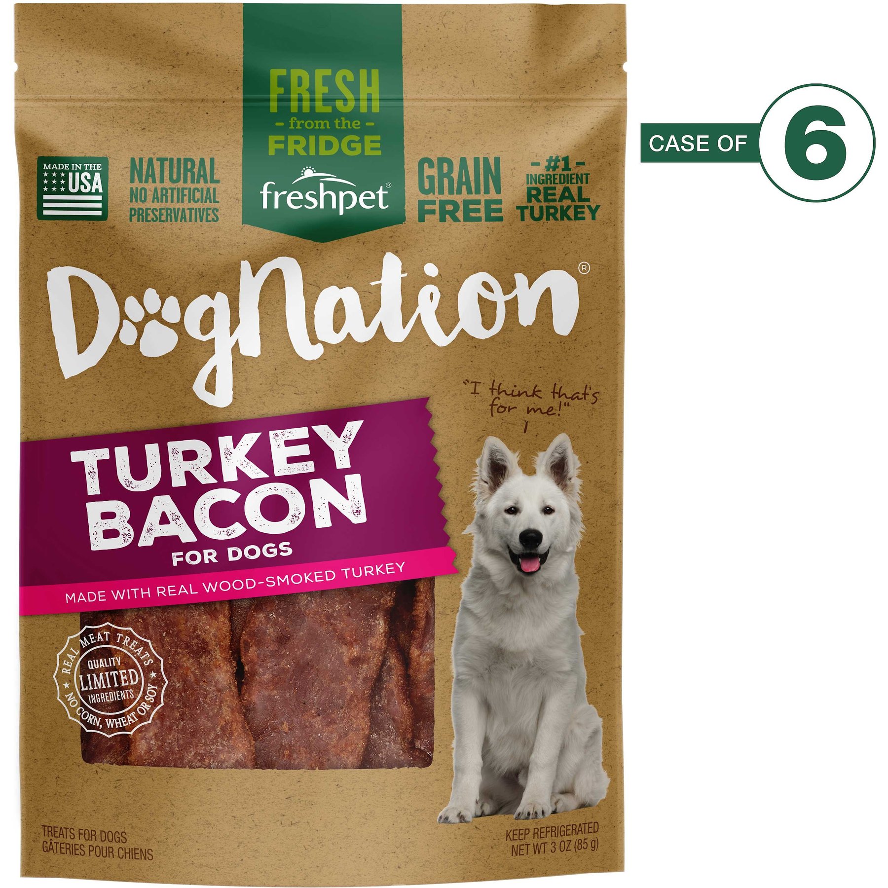 Turkey Bacon Fresh Dog Treats, 3 oz at Whole Foods Market
