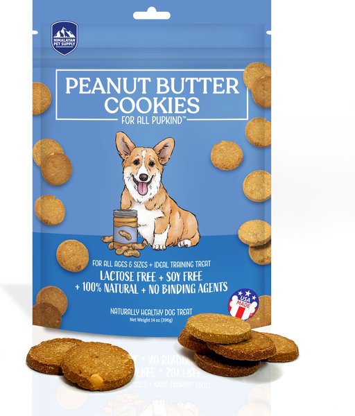 Himalayan Pet Supply Grain-Free Peanut Butter Cookies Crunchy Dog Treats, 14-oz bag slide 1 of 5