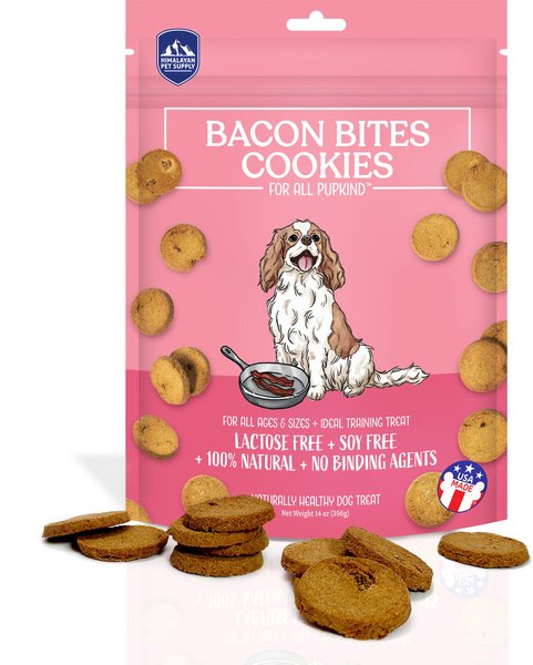 Himalayan Pet Supply Grain-Free Bacon Bits Cookies Crunchy Dog Treats, 14-oz bag slide 1 of 5