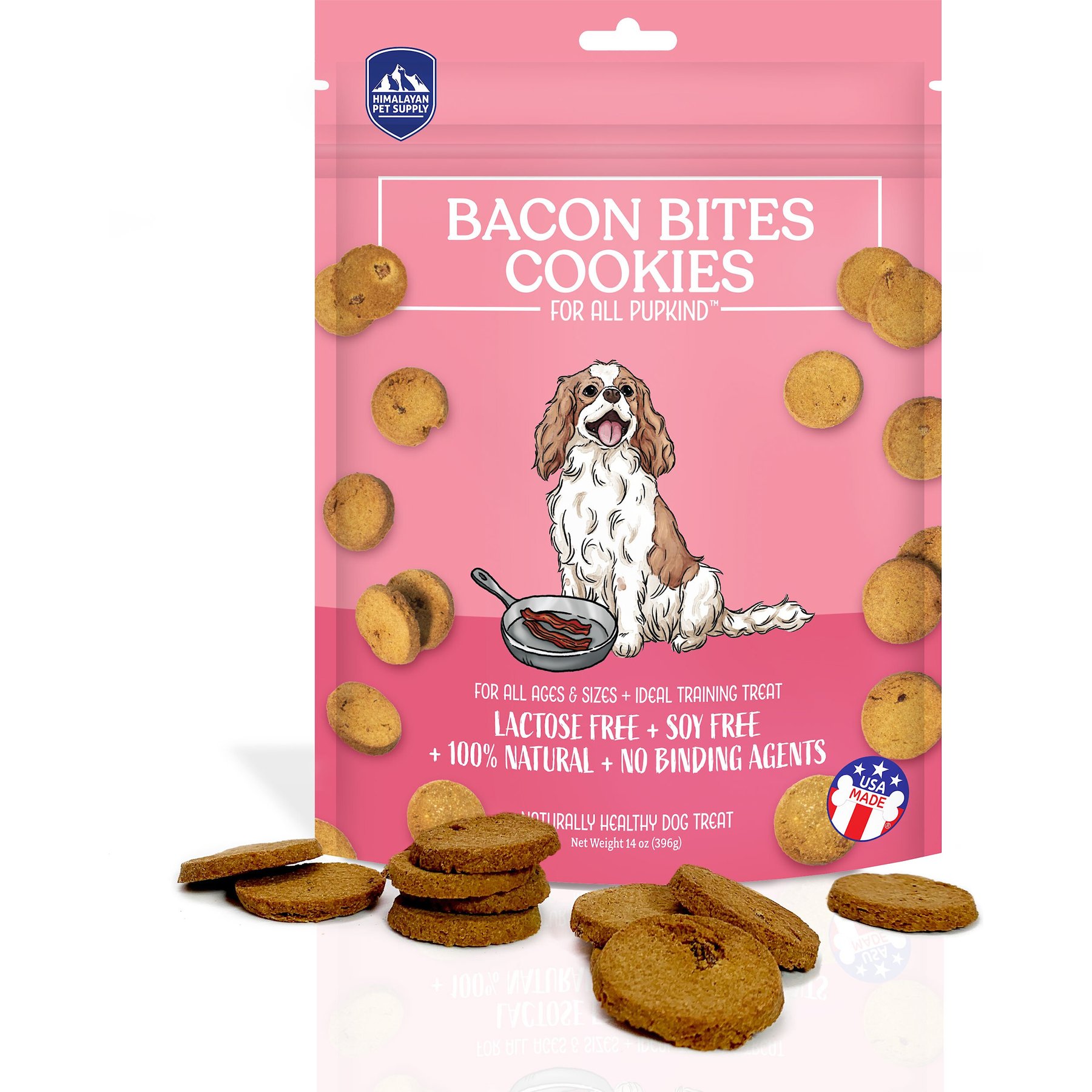 HIMALAYAN PET SUPPLY Grain Free Bacon Bits Cookies Crunchy Dog