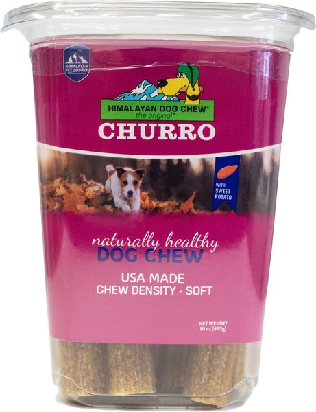 Himalayan Pet Supply Sweet Potato Churro Dental Dog Treats, 16-oz tub slide 1 of 7