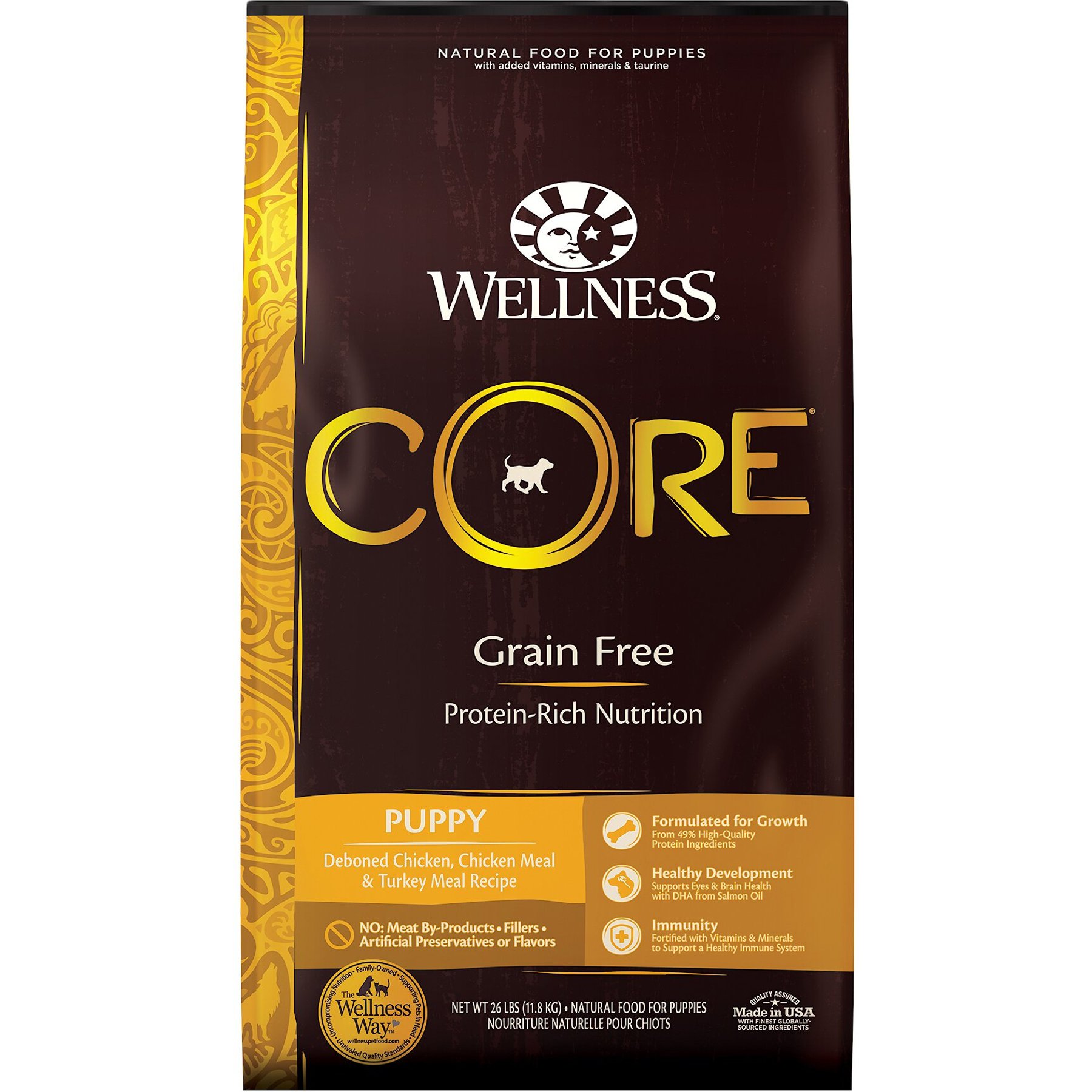 Wellness core natural grain free dry dog food large breed puppy sale