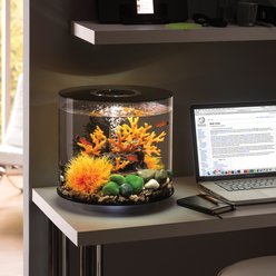biOrb TUBE LED Aquarium, Black, 4-gal slide 2 of 3