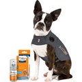 ThunderShirt Classic Anxiety & Calming Vest, Heather Grey, X-Small + ThunderEase Pheromone Spray for Dogs