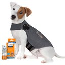 ThunderShirt Classic Anxiety & Calming Vest, Heather Grey, Small + ThunderEase Pheromone Spray for Dogs