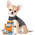 ThunderShirt Classic Anxiety & Calming Vest, Heather Grey, XX-Small + ThunderEase Diffuser for Dogs