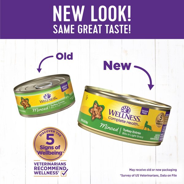 Wellness Sliced Turkey Entree Grain-Free Canned Cat Food