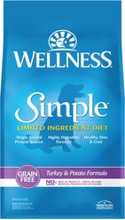 Wellness Simple Limited Ingredient Diet Grain-Free Turkey & Potato Formula Natural Dry Dog Food, 26-lb bag slide 1 of 9