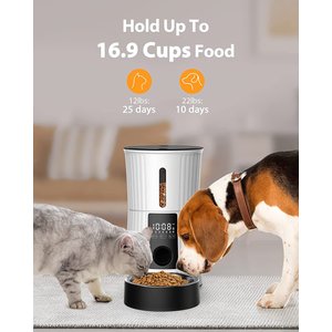 PATPET Timed Automatic Smart Feeder for Dog & Cat Food Dispenser with 10s Voice Recorder, 4-L