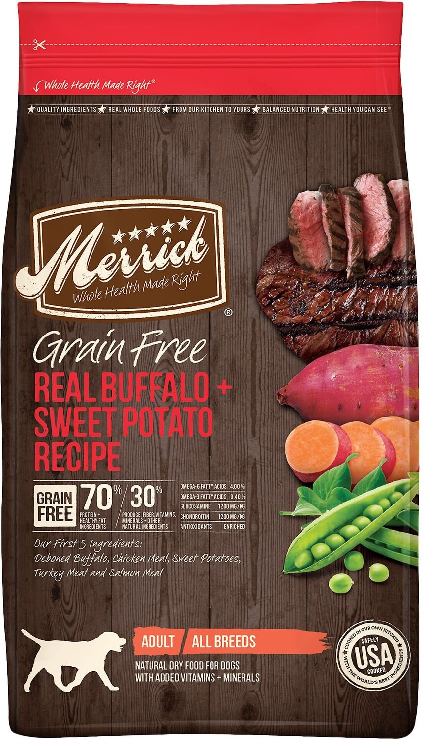 merrick dog food buffalo and sweet potato