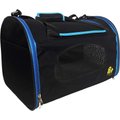 Pet Magasin Foldable Soft Dog Carrier, Black & Blue