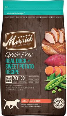New Version Available - MERRICK Grain-Free Duck + Sweet Potato Recipe ...