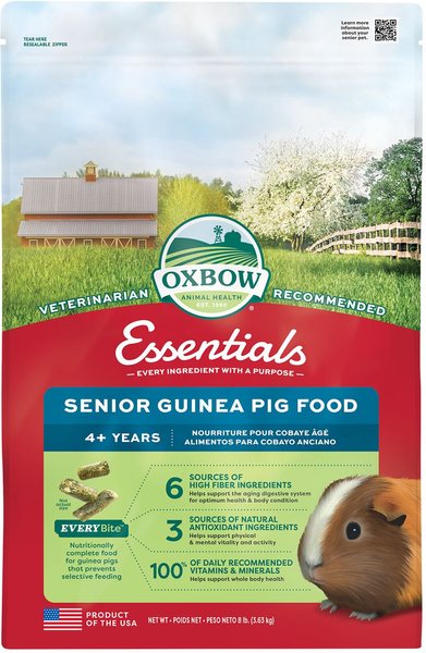 Oxbow Animal Healthy Essentials Natural Pellets Senior Guinea Pig Food, 8-lb bag slide 1 of 9