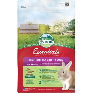 Oxbow Animal Healthy Essentials Natural Pellets Senior Rabbit Food, 4-lb bag