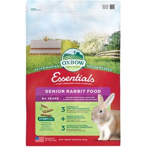 Oxbow Animal Healthy Essentials Natural Pellets Senior Rabbit Food, 8-lb bag