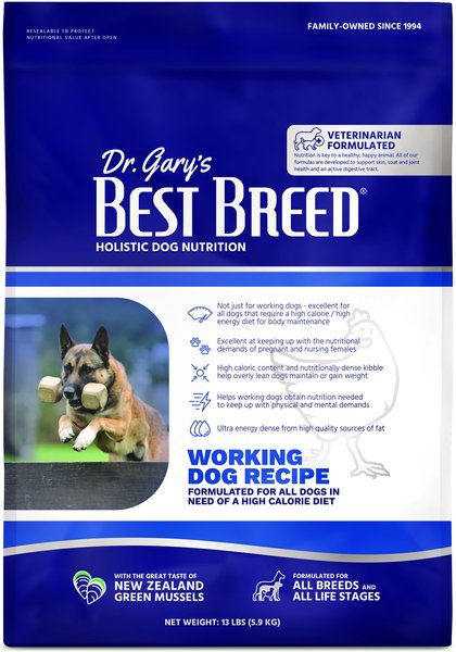 Dr. Gary's Best Breed Holistic Working Dry Dog Food, 13-lb bag slide 1 of 3