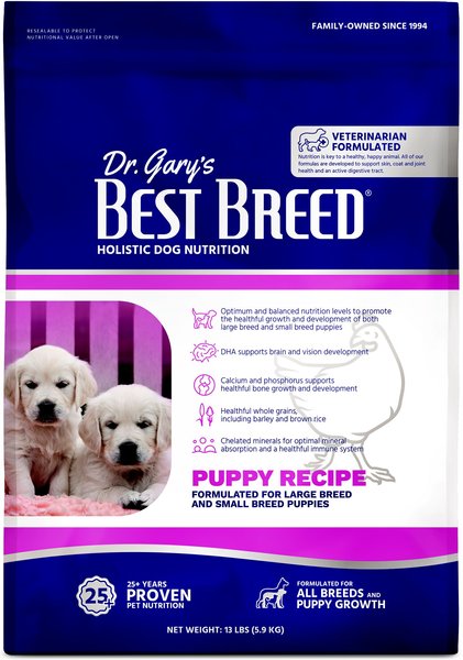 DR. GARY S BEST BREED Holistic Puppy Diet Dry Dog Food 13 lb bag