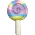 fouFIT Rainbow Swirl Lollipop Chew Dog Toy