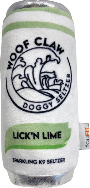 fouFIT Woof Claw Lick 'N Lime Plush Dog Toy, Green slide 1 of 3