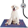 Ownpets Electric Temperature Adjustable Dog & Cat Heating Pad, Blue, Large