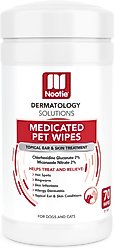 Nootie Medicated Antimicrobial Dog Ear & Skin Wipes, 70 count