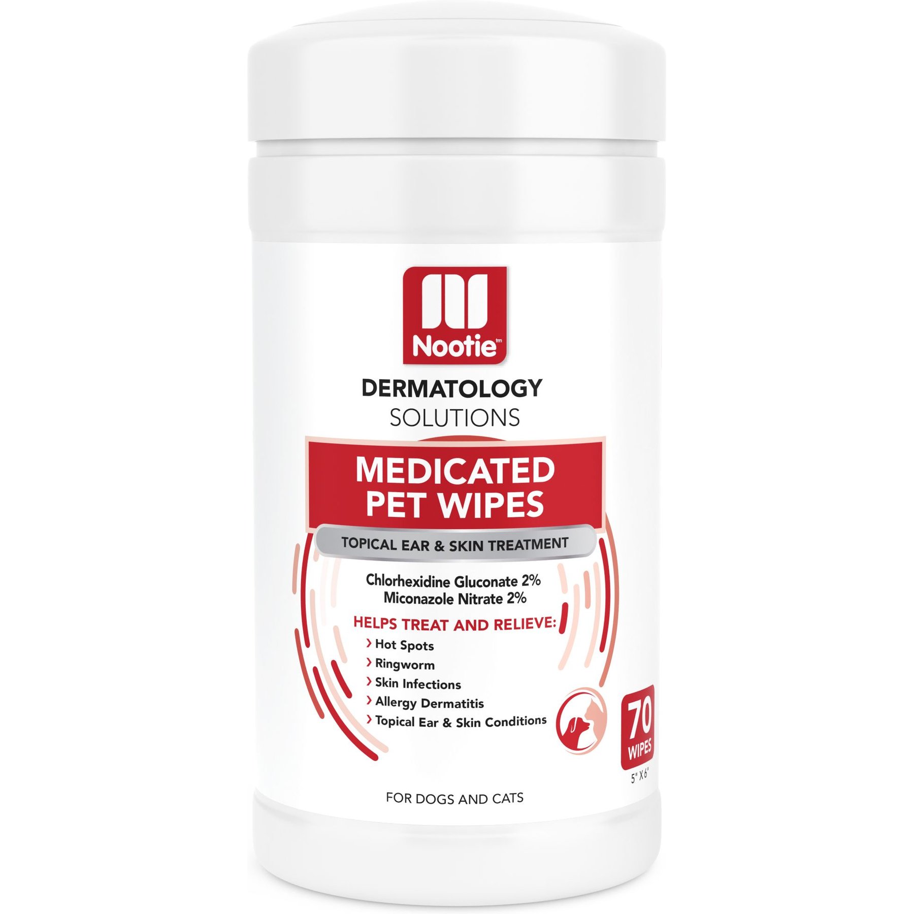 Nootie Medicated Antimicrobial Wipes 70 ct