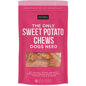 Natural Rapport The Only Sweet Potato Chews Dogs Need Dog Treats, 8-oz bag