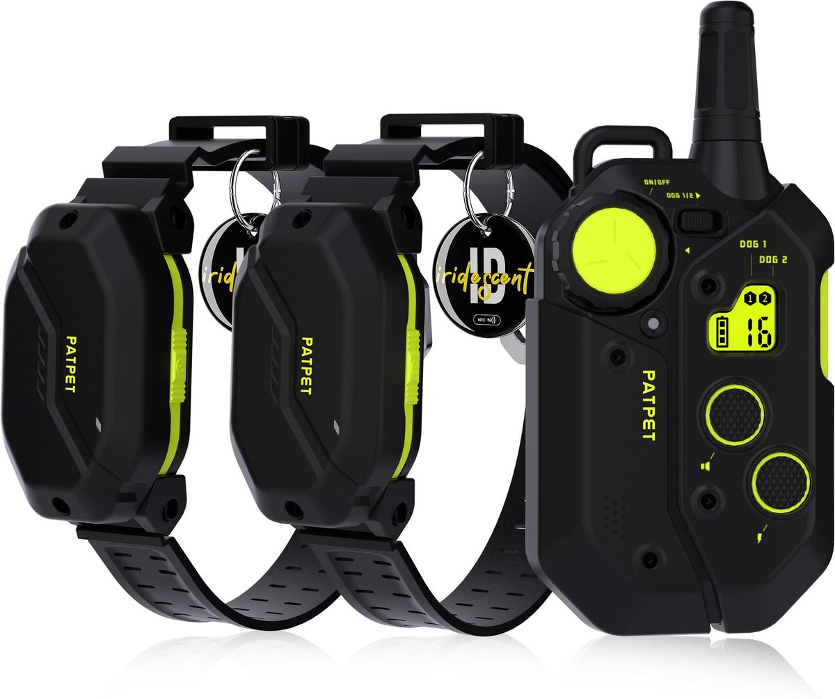 PATPET NFC Pet ID Tag & P910 3000ft Outdoor Remote Dog Training Shock