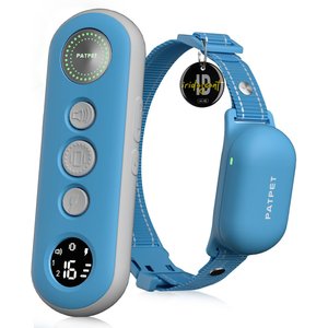 PATPET NFC Pet ID Tag Bark & Remote Dog Training Electric Collar, Blue