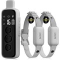 PATPET NFC Pet ID Tag & P651 1000-ft Vibration & Beep Remote Dog Training Collar, Gray, 2 count