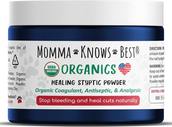 Momma Knows Best Styptic Powder for Dogs, Cats, & Small Pets, 0.7-oz slide 1 of 7