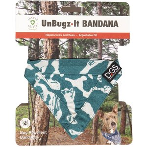 Dog Gone Smart Unbugz-It Bug Repellent Dog Bandana, Teal, X-Large