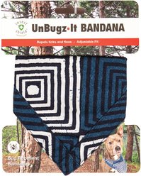 Dog Gone Smart Unbugz-It Bug Repellent Dog Bandana, Blue, Medium