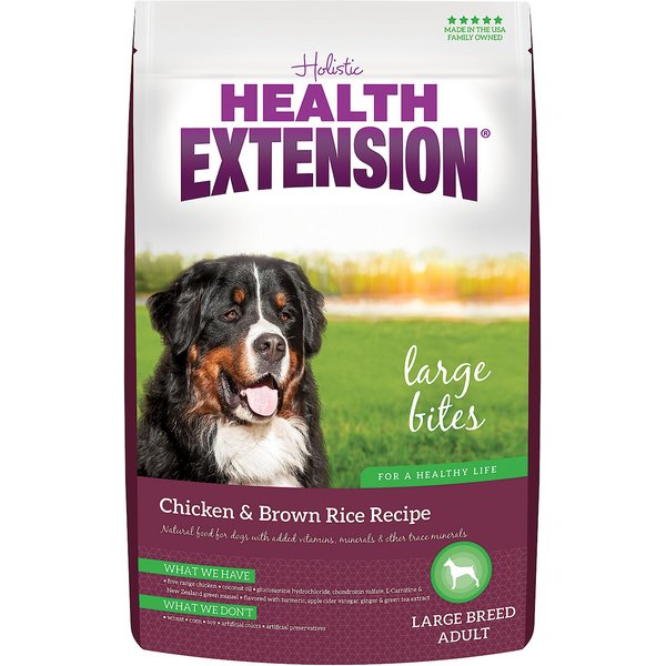 HEALTH EXTENSION Lite Chicken Brown Rice Recipe Dry Dog Food 15