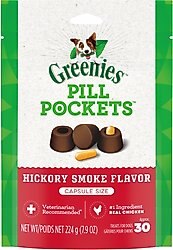 Greenies Pill Pockets Canine Hickory Smoke Flavor Dog Treats
