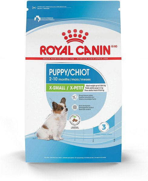 Royal Canin Size Health Nutrition X-Small Puppy Dry Dog Food, 3-lb bag slide 1 of 10