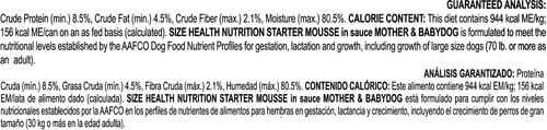 Show full view: Royal Canin Size Health Nutrition Starter Mother & Babydog Mousse in Sauce Canned Dog Food, 5.8-oz, case of 24 slide 4 of 8