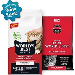 World's Best Multi-Cat Unscented Clumping Corn Cat Litter, 28-lb bag slide 2 of 5