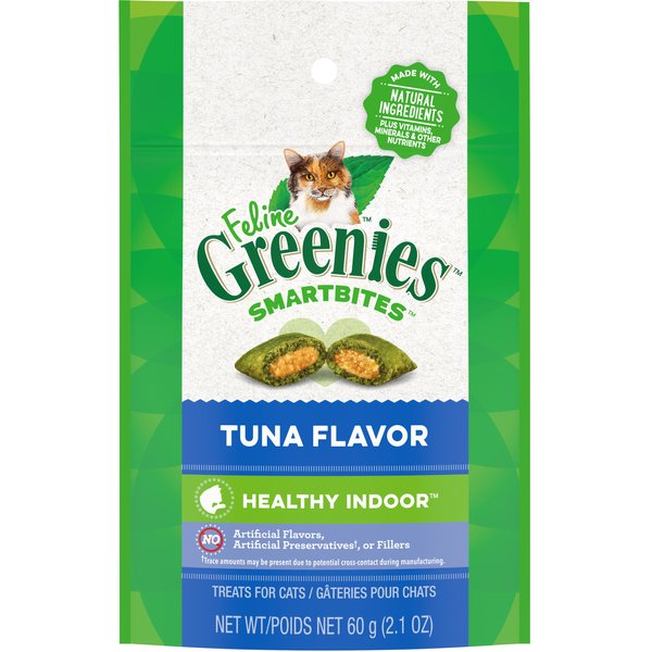 GREENIES Feline SmartBites Healthy Indoor Natural Tuna Flavor Soft ...