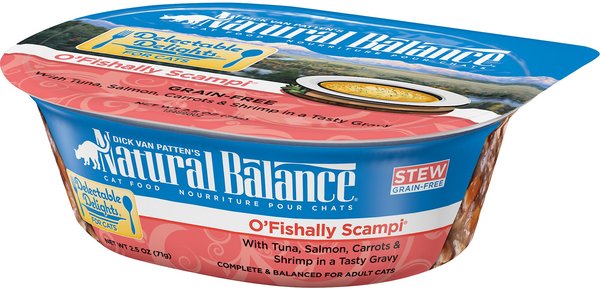 Natural Balance Delectable Delights O Fishally Scampi Stew Grain Free Wet Cat Food